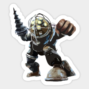 Big Daddy Bioshock Painting Sticker